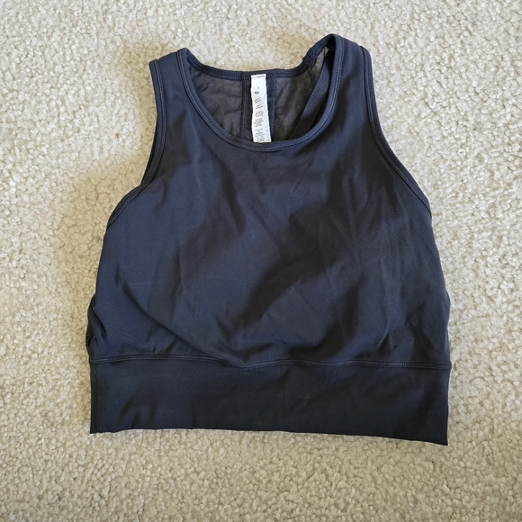 NWT Lululemon Mesh back training cropped training tank size 8 - Picture 2 of 7